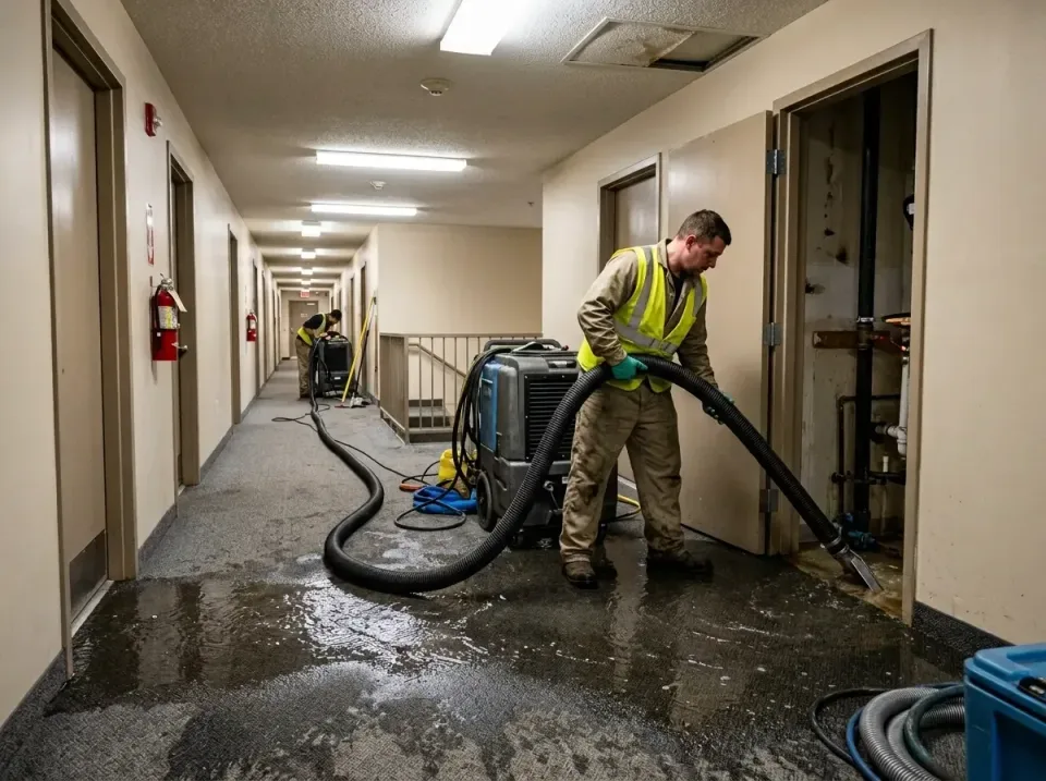 multi-unit-apartment-hallway-f-005 — frequently asked questions, Emergency Burst Pipe Water Extraction & Removal in Colstrip…